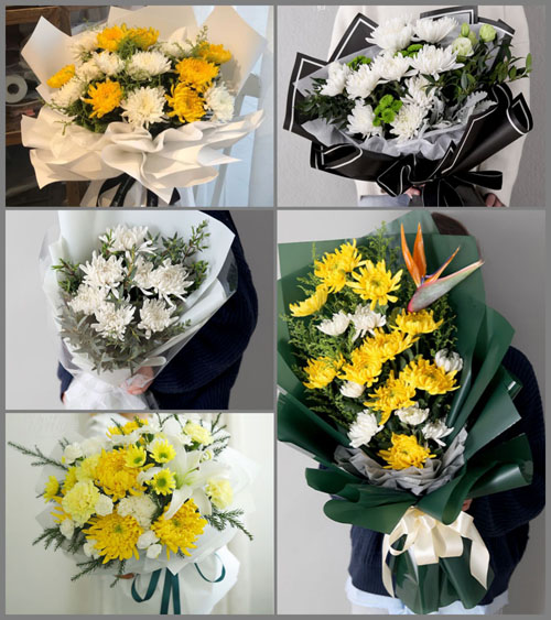 辽宁鞍山海城市接文镇白事花束代送